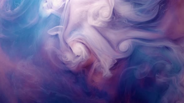 Vivid Colorful Purple Blue Pink of Acrylic Paint Drop Motion Texture Background for Abstract Concept