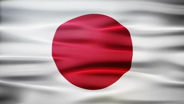 Japan Flag Waving