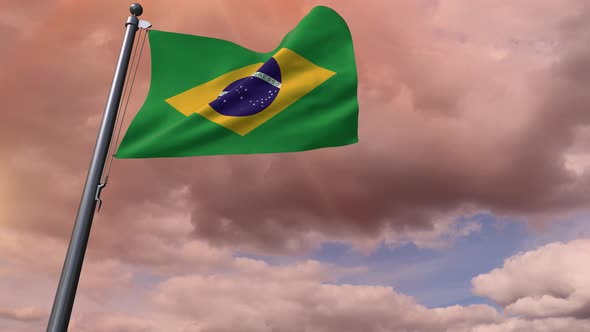 Brazil Flag 4K