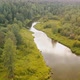 Flying over the river Beautiful river in the forest - VideoHive Item for Sale