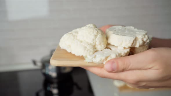 Cauliflower Steak Cooking