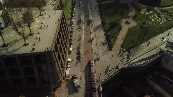 Subway Arriving At Station