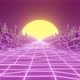 Retro 80s video game background 4k looped - VideoHive Item for Sale