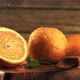 Drops of Water Fall on Fresh Oranges - VideoHive Item for Sale