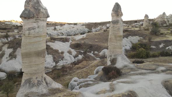 Aerial View Cappadocia Landscape