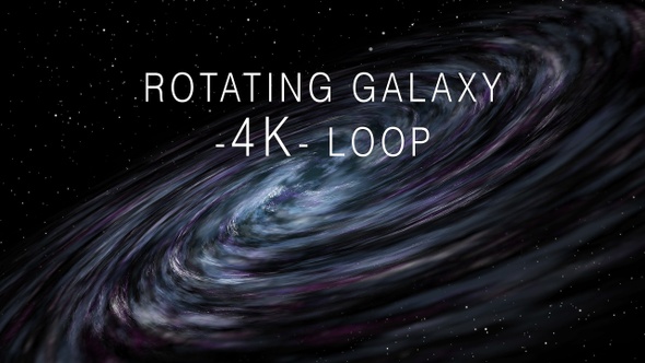 Rotating Galaxy 4K