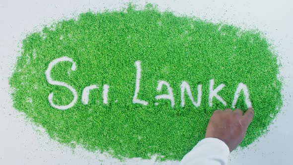 Green Hand Writing   Sri Lanka 