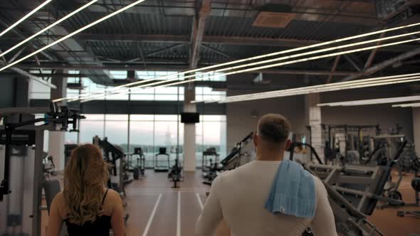 Athletes Men and Women High Five Indoor of Gym