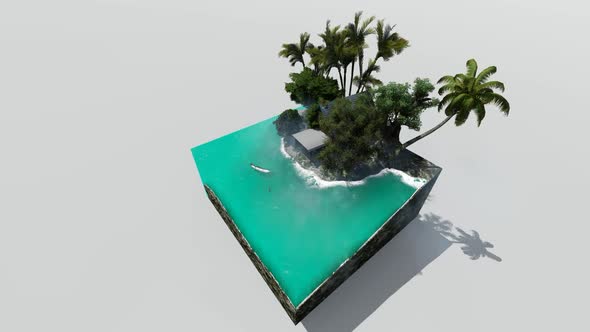 Beach realist isometric