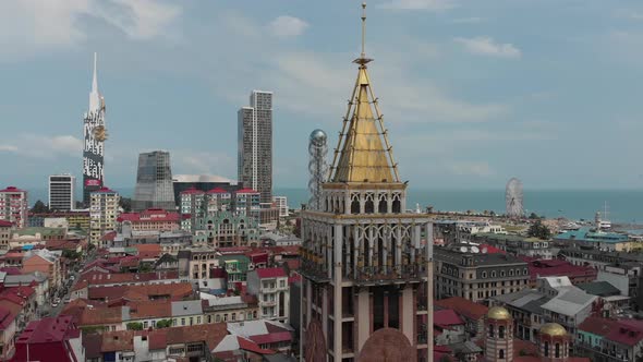 Aerial view of Piazza Batumi, Georgia