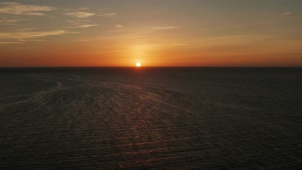 Cloudy Sky Over the Sea During Sunset