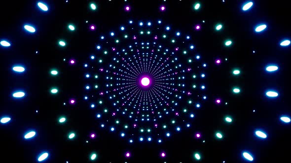 Neon Event Dotted Pattern Lights