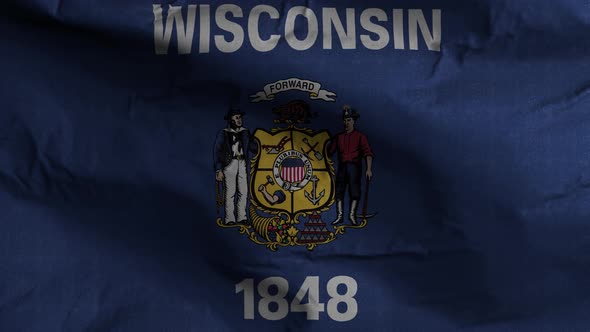 Wisconsin State Flag 4K