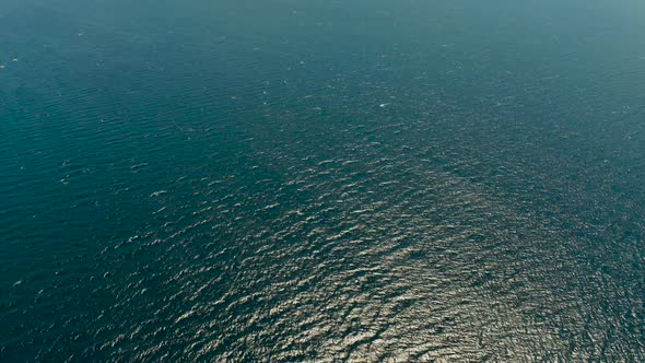 Blue Surface of the Sea, Top View