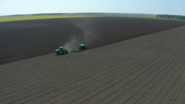 Aerial Photography Agricultural Land Cultivation