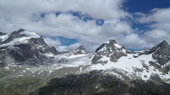 Clouds Move Overthe Italian Alps