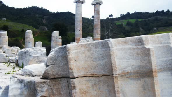 Temple Of Artemis At Sardes Lydia Ancient Historical City In Salihli Manisa Turkey 11