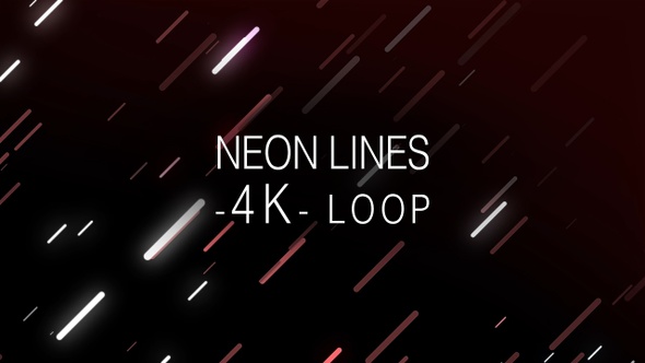 Abstract Neon Lines 4K