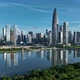 Aerial footage of beautiful landscape in shenzhen city, China - VideoHive Item for Sale