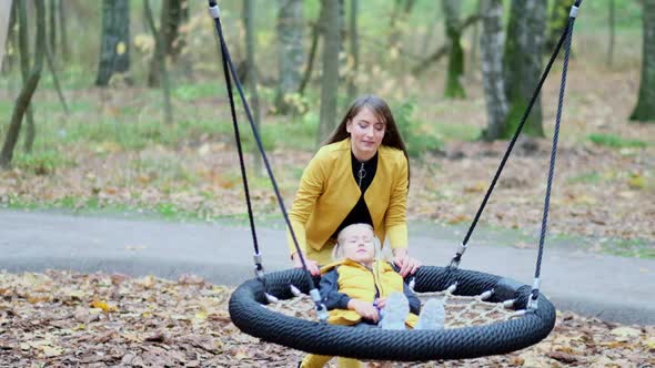 Mom and Daughter Have Fun Together