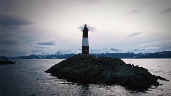 Lighthouse in Tierra Del Fuego, Argentina.