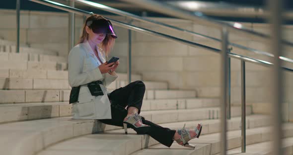 Slow Motion Cinematic  Footage Concept of Pappy People Using Smartphone Device
