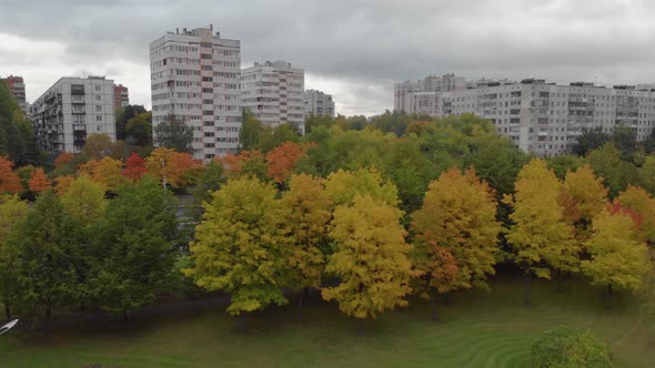 The Beauty of an Autumn Park in St