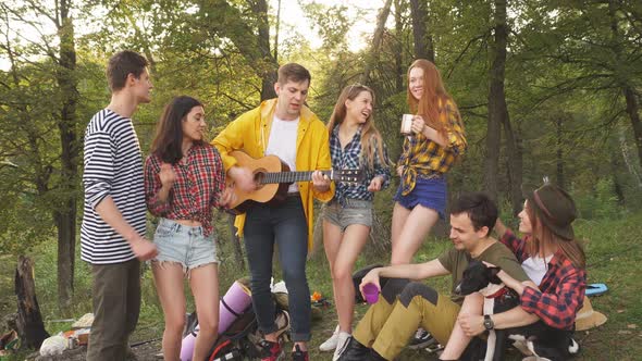 Young Positive Tourists Celebrating Their Successful Travel