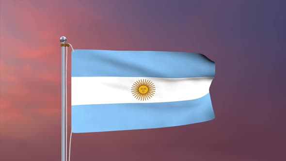 Argentina Flag 4k