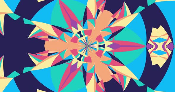 Looped kaleidoscope Abstract Symmetrical  Of Geometric Seamless Pattern shape alt