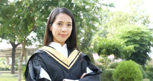 Asian woman graduation