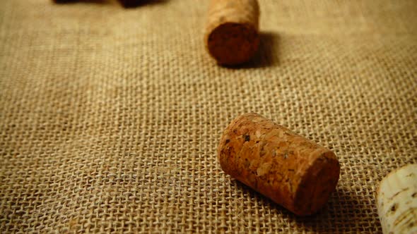 Falling Wine Corks