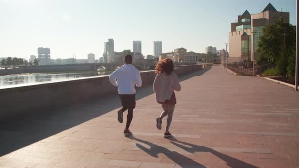 Jogging Together In Daylight