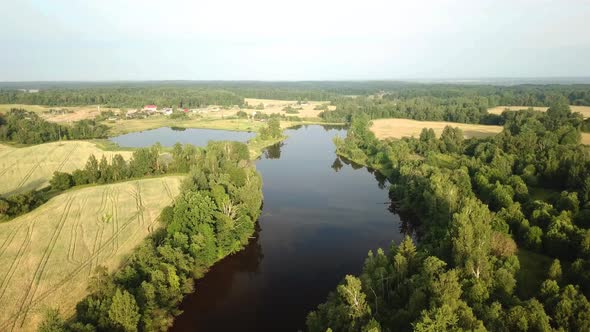 Beautiful Landscape Of Lake Luchinovka 04