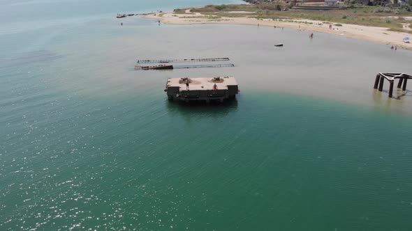 Sea Fishing Aerial View