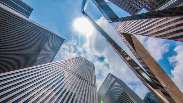 Skyscrapers In Finance District