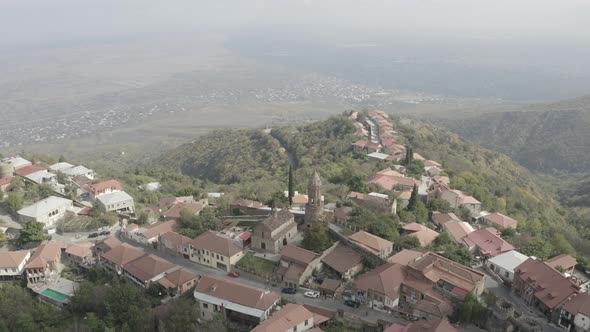 Aerial view. City in Georgia