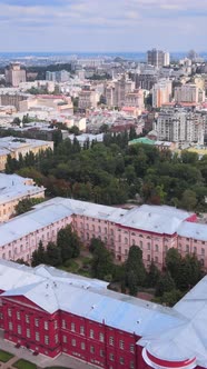 Kyiv Ukraine Aerial View of the City