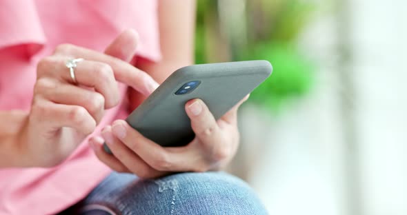 Young woman use of mobile phone