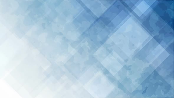 Blue and white rectangles abstract tech motion design. Geometric background.
