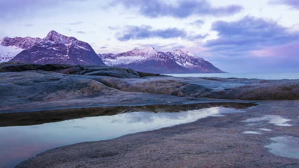 Dawn in Norway at Cape Tungeneset