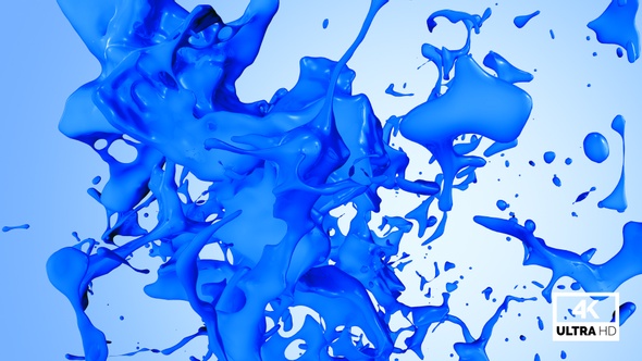 Blue Paint Jet Stream Splash V2