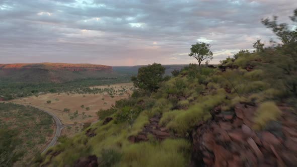 Victoria River Escarpment Gregory National Park Northern Territory Australia 4K Aerial Drone