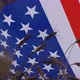 Big Usa Flag Flies Over Ears of Wheat in a Field - VideoHive Item for Sale