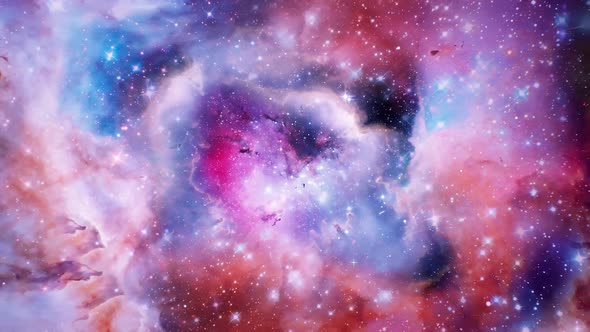 Abstract Space Galaxy Motion Background 4K