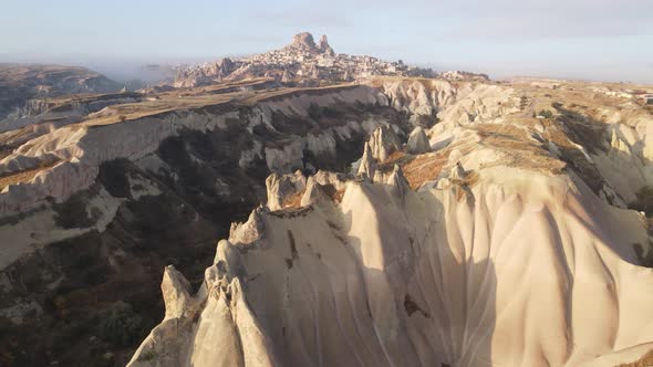 Cappadocia Landscape Aerial View. Turkey. Goreme National Park