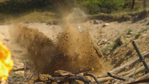 Soldier during the WW2, Ultra Slow Motion alt