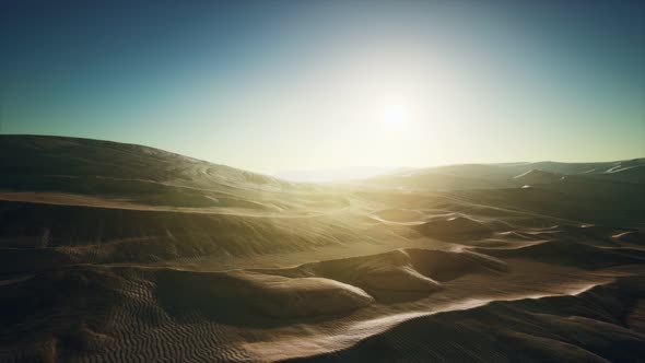 Beautiful Sand Dunes in the Sahara Desert