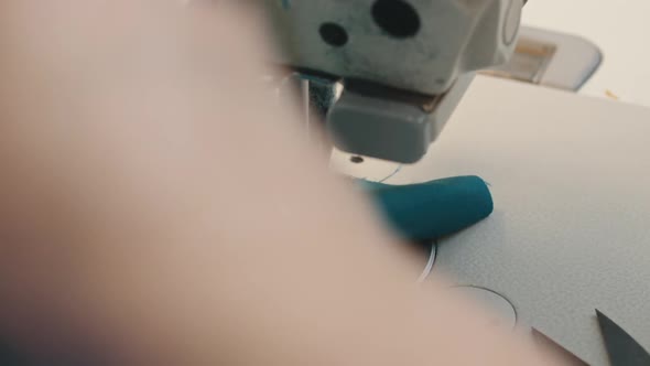 Sewing Machine Needle at Work