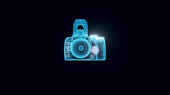 photo camera hologram Rotating hd